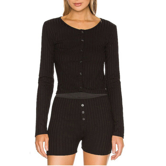 Revolve Other - Revolve x Plush Ribbed Knit Cardigan and Shorts Lounge Set XS